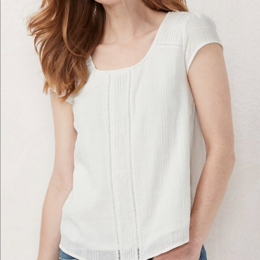 Classy Little White Blouse!